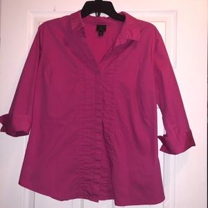 Worthington 3/4 Sleeve Button-up